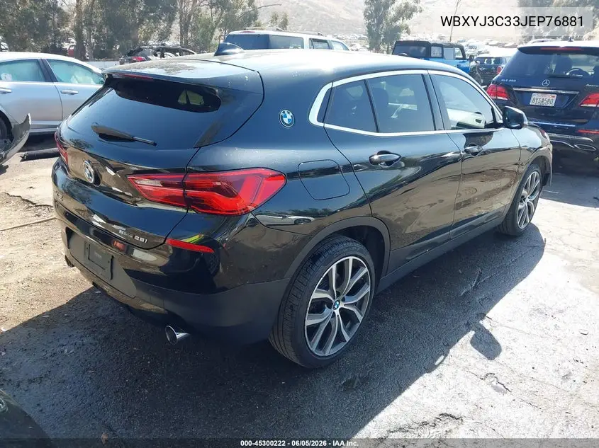 2018 BMW X2 Sdrive28I VIN: WBXYJ3C33JEP76881 Lot: 45300222