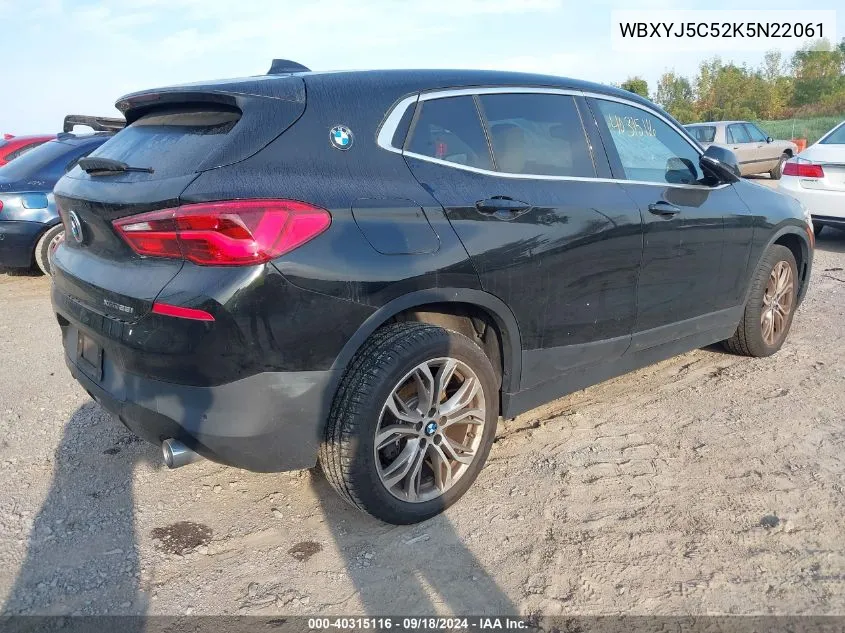 WBXYJ5C52K5N22061 2019 BMW X2 xDrive28I