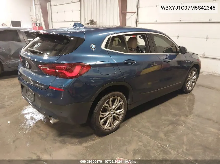 WBXYJ1C07M5S42345 2021 BMW X2 xDrive28I