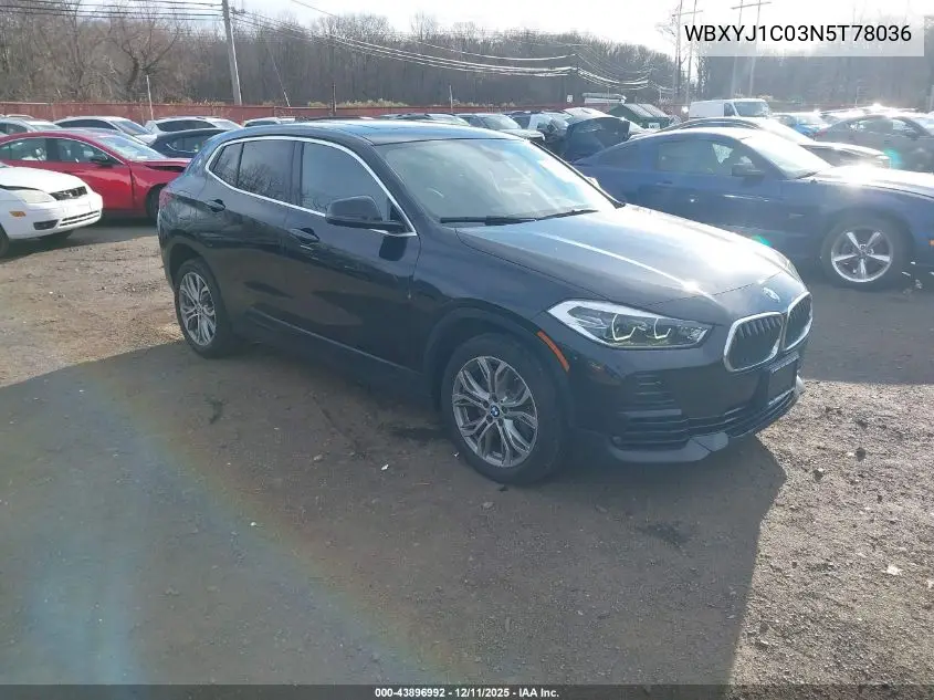 WBXYJ1C03N5T78036 2022 BMW X2 xDrive28I