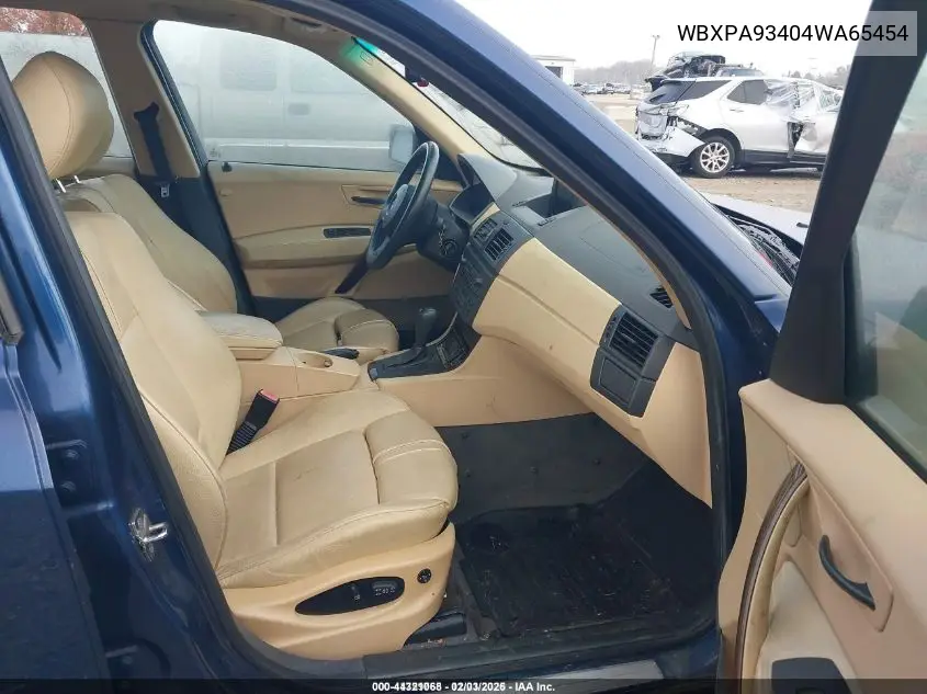 WBXPA93404WA65454 2004 BMW X3 3.0I