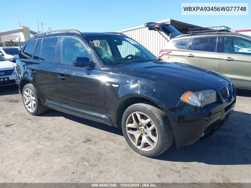 WBXPA93456WG77748 2006 BMW X3 3.0I