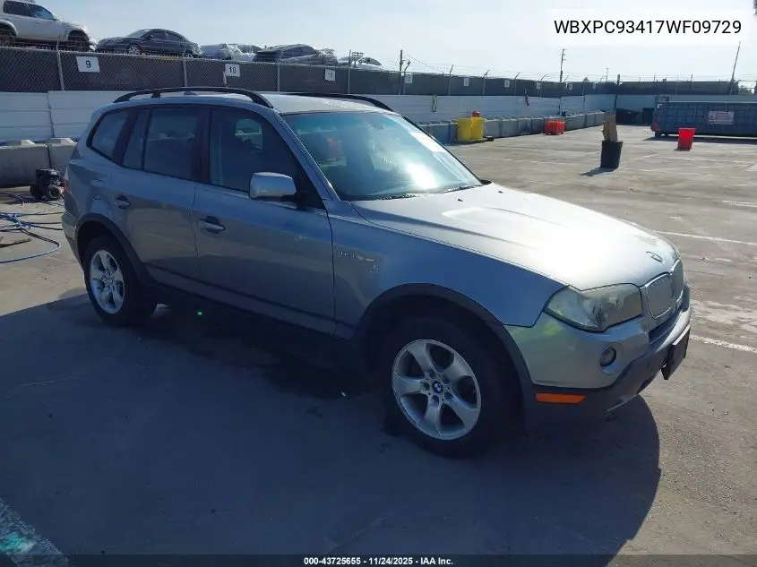 WBXPC93417WF09729 2007 BMW X3 3.0Si