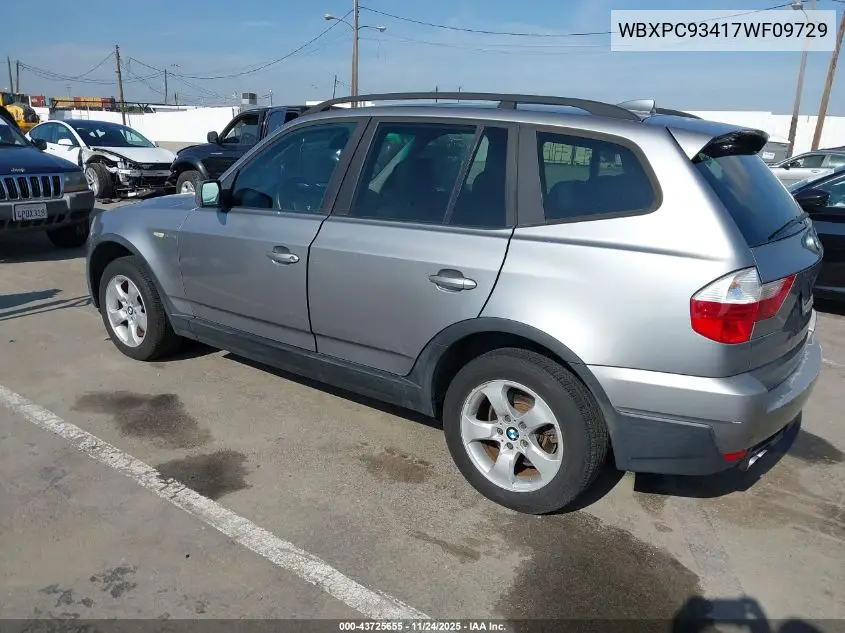 WBXPC93417WF09729 2007 BMW X3 3.0Si