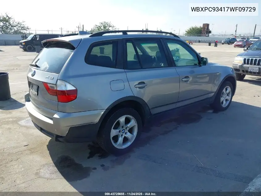 WBXPC93417WF09729 2007 BMW X3 3.0Si
