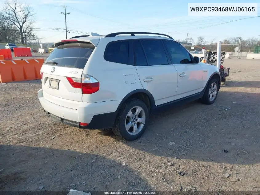 WBXPC93468WJ06165 2008 BMW X3 3.0Si