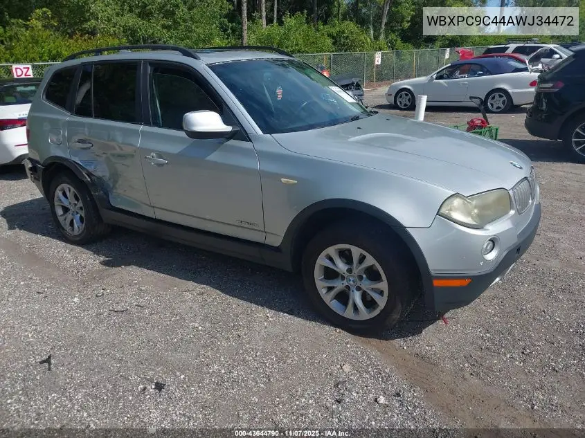 WBXPC9C44AWJ34472 2010 BMW X3 xDrive30I