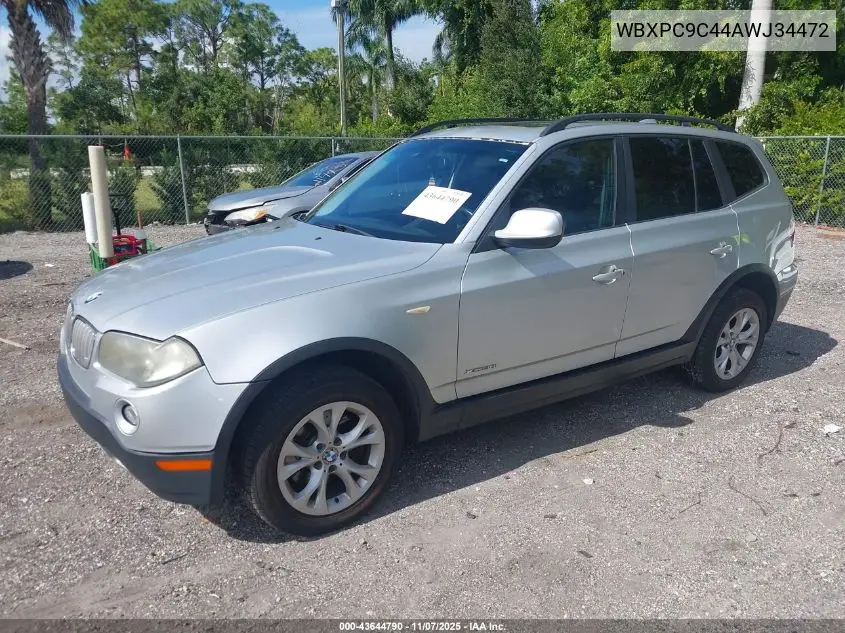 WBXPC9C44AWJ34472 2010 BMW X3 xDrive30I