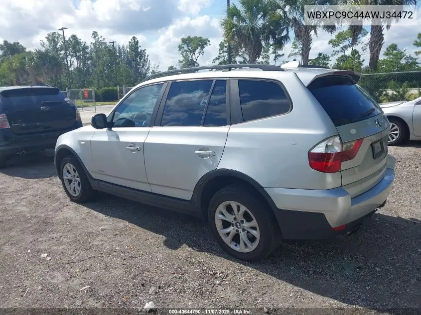 WBXPC9C44AWJ34472 2010 BMW X3 xDrive30I