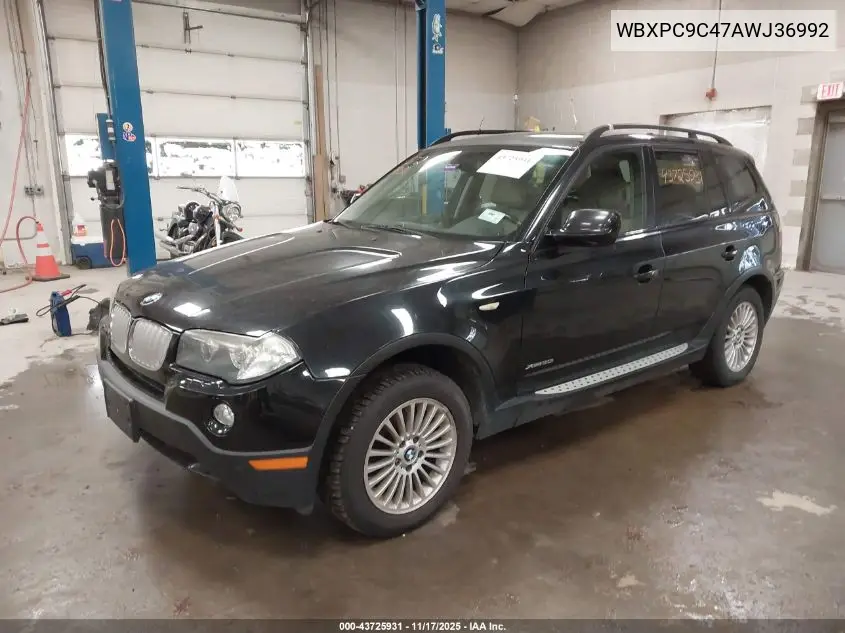 WBXPC9C47AWJ36992 2010 BMW X3 xDrive30I