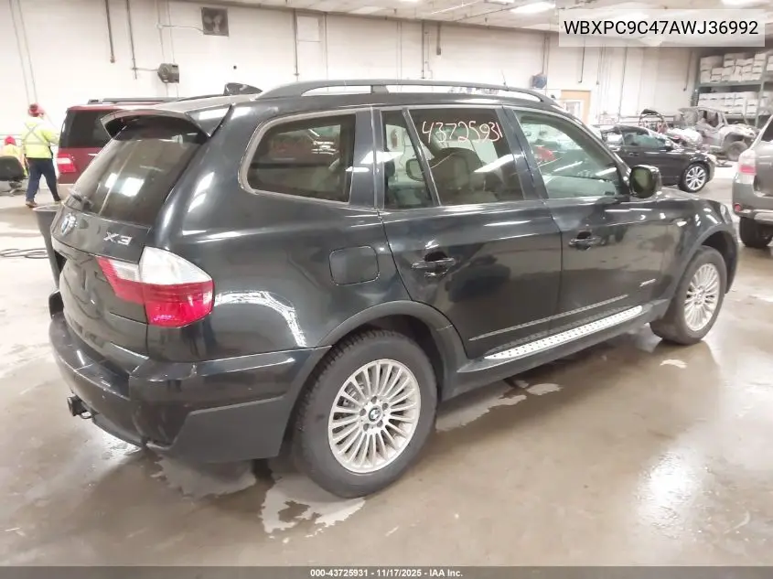 WBXPC9C47AWJ36992 2010 BMW X3 xDrive30I