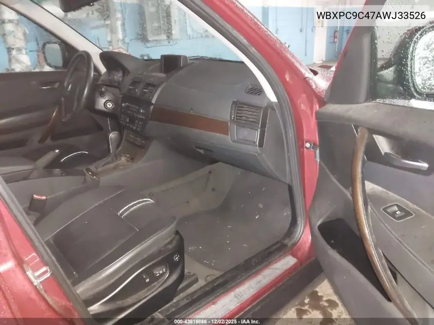 WBXPC9C47AWJ33526 2010 BMW X3 xDrive30I
