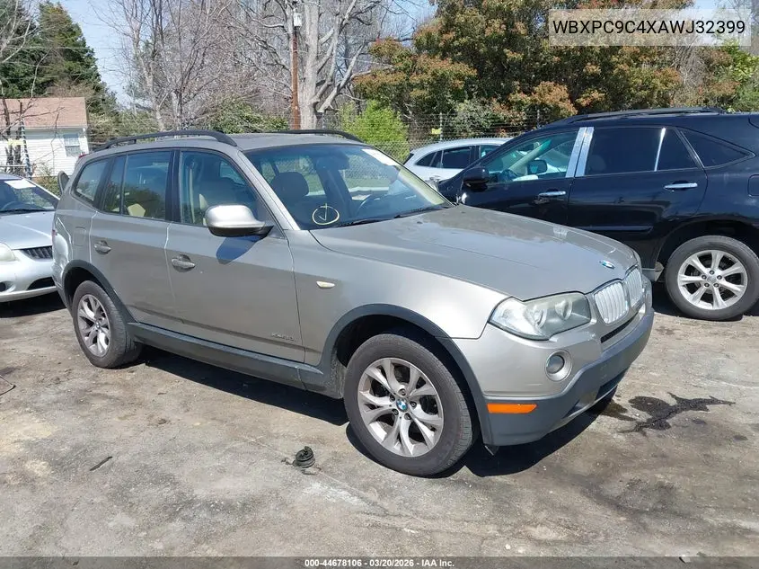 WBXPC9C4XAWJ32399 2010 BMW X3 xDrive30I