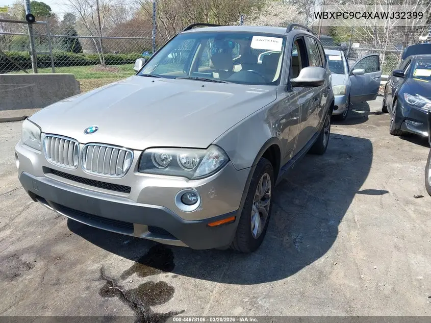 WBXPC9C4XAWJ32399 2010 BMW X3 xDrive30I