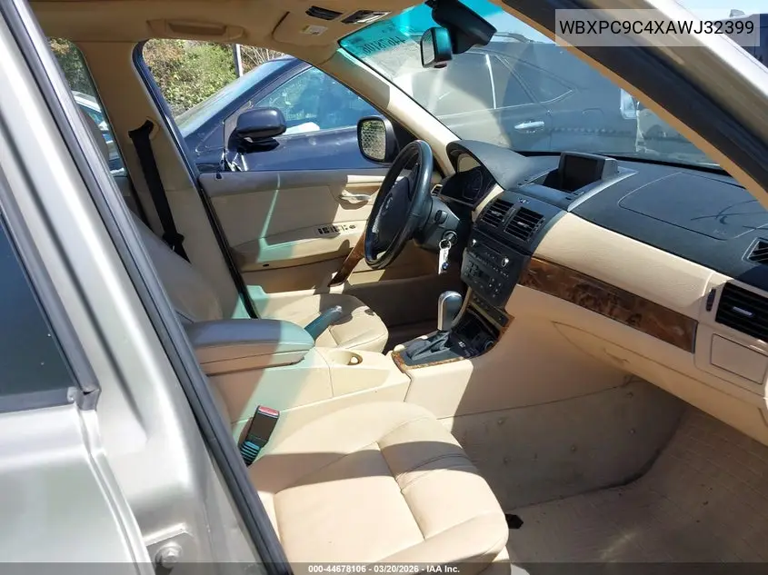 WBXPC9C4XAWJ32399 2010 BMW X3 xDrive30I