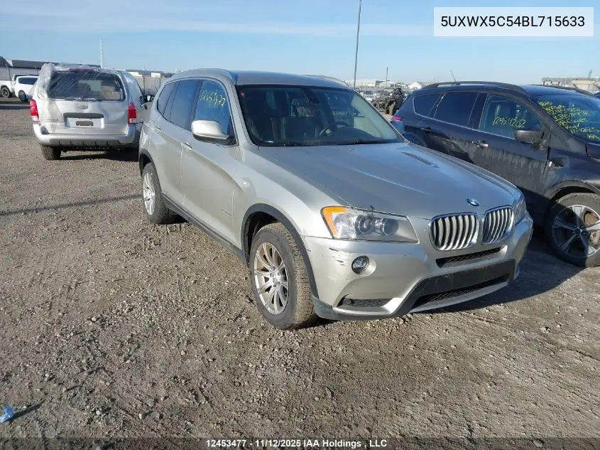 5UXWX5C54BL715633 2011 BMW X3 xDrive28I