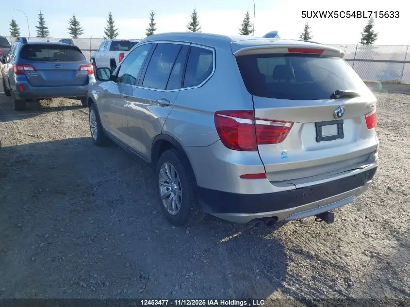 5UXWX5C54BL715633 2011 BMW X3 xDrive28I
