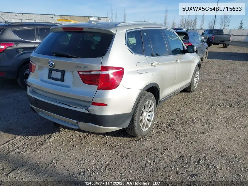 5UXWX5C54BL715633 2011 BMW X3 xDrive28I