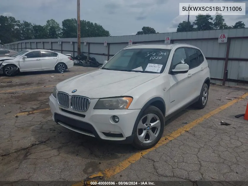 5UXWX5C51BL711006 2011 BMW X3 xDrive28I