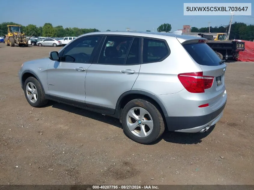 5UXWX5C5XBL703647 2011 BMW X3 xDrive28I