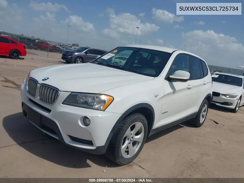 5UXWX5C53CL725734 2012 BMW X3 xDrive28I