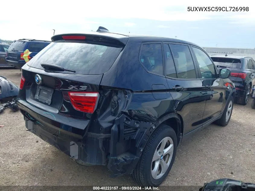 5UXWX5C59CL726998 2012 BMW X3 xDrive28I