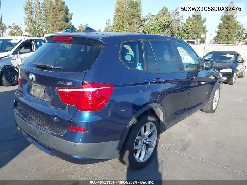 5UXWX9C58D0A32476 2013 BMW X3 xDrive28I