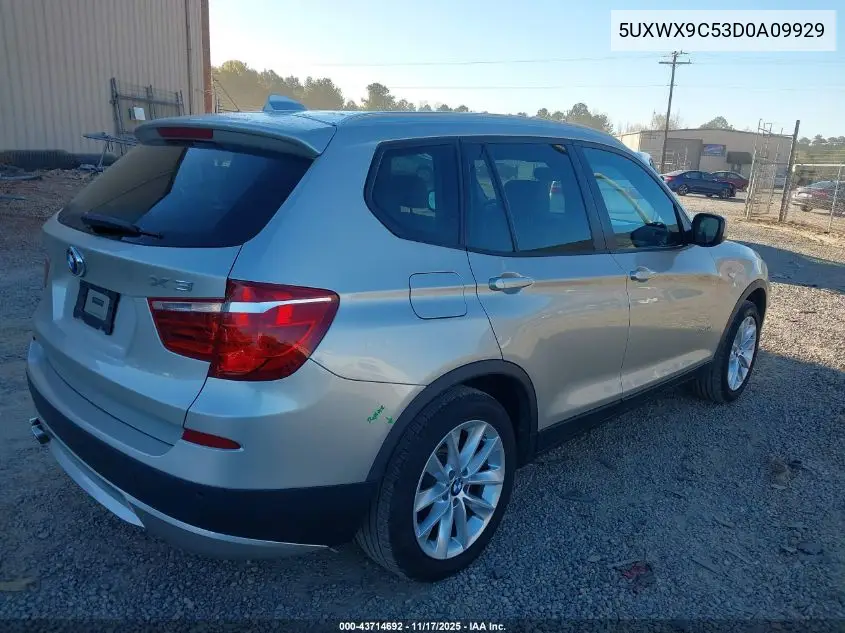 5UXWX9C53D0A09929 2013 BMW X3 xDrive28I