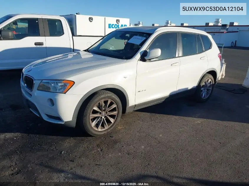 5UXWX9C53D0A12104 2013 BMW X3 xDrive28I