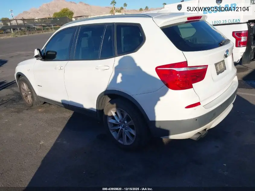 5UXWX9C53D0A12104 2013 BMW X3 xDrive28I