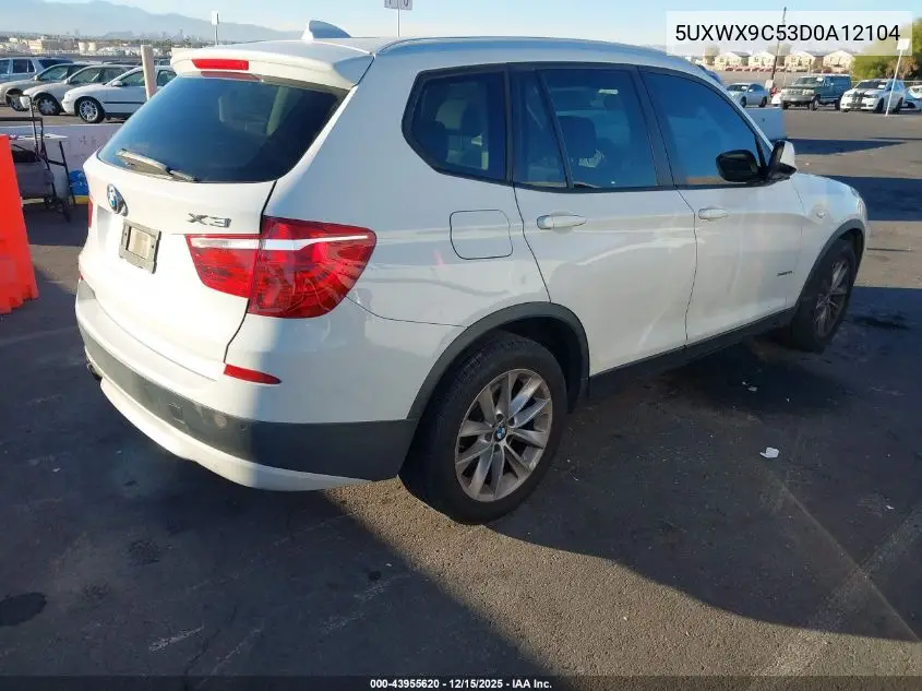 5UXWX9C53D0A12104 2013 BMW X3 xDrive28I