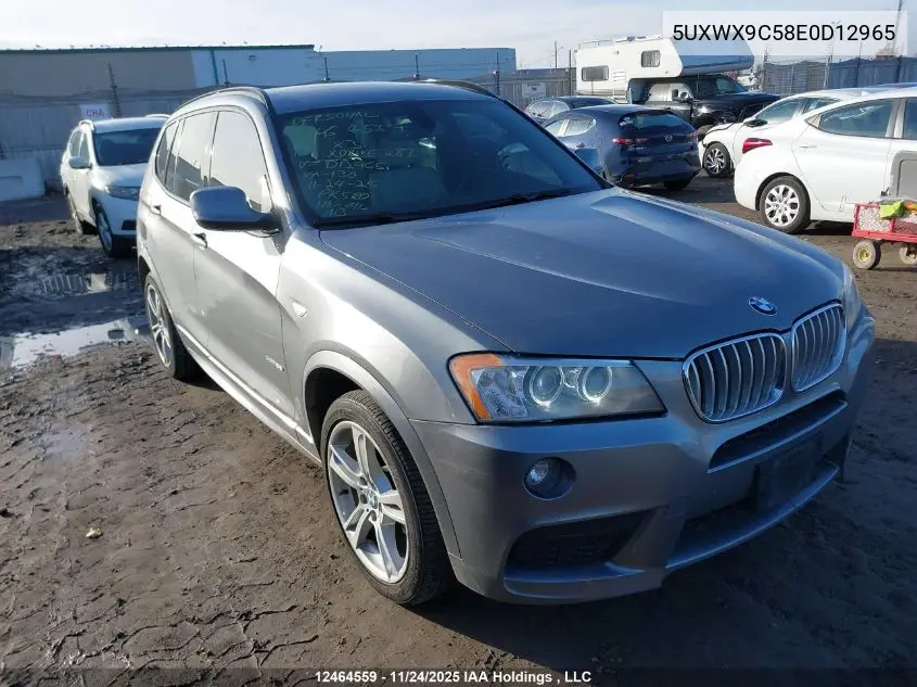 5UXWX9C58E0D12965 2014 BMW X3 xDrive28I