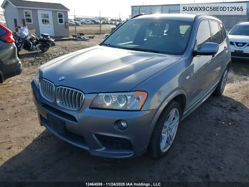 5UXWX9C58E0D12965 2014 BMW X3 xDrive28I