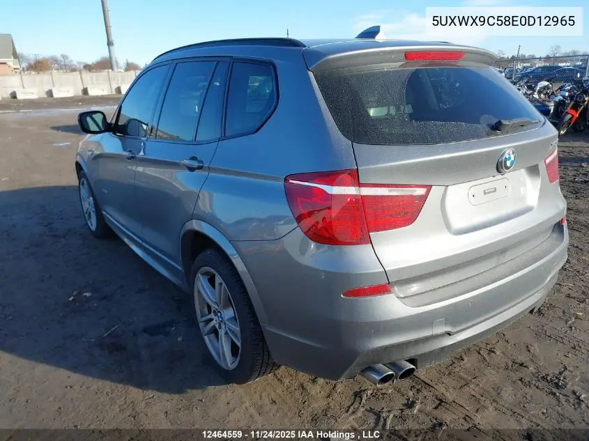 5UXWX9C58E0D12965 2014 BMW X3 xDrive28I