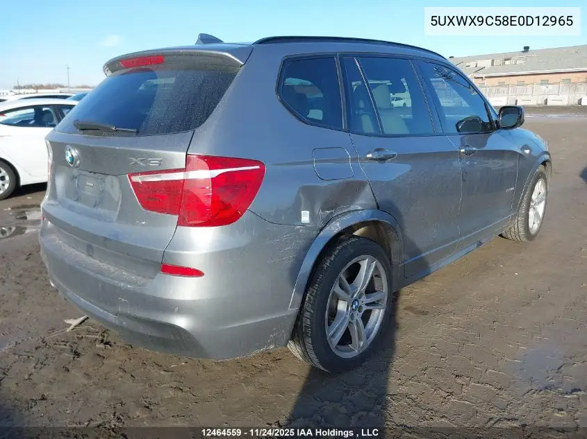 5UXWX9C58E0D12965 2014 BMW X3 xDrive28I