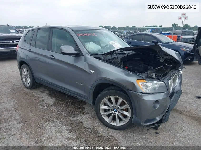 5UXWX9C53E0D26840 2014 BMW X3 xDrive28I