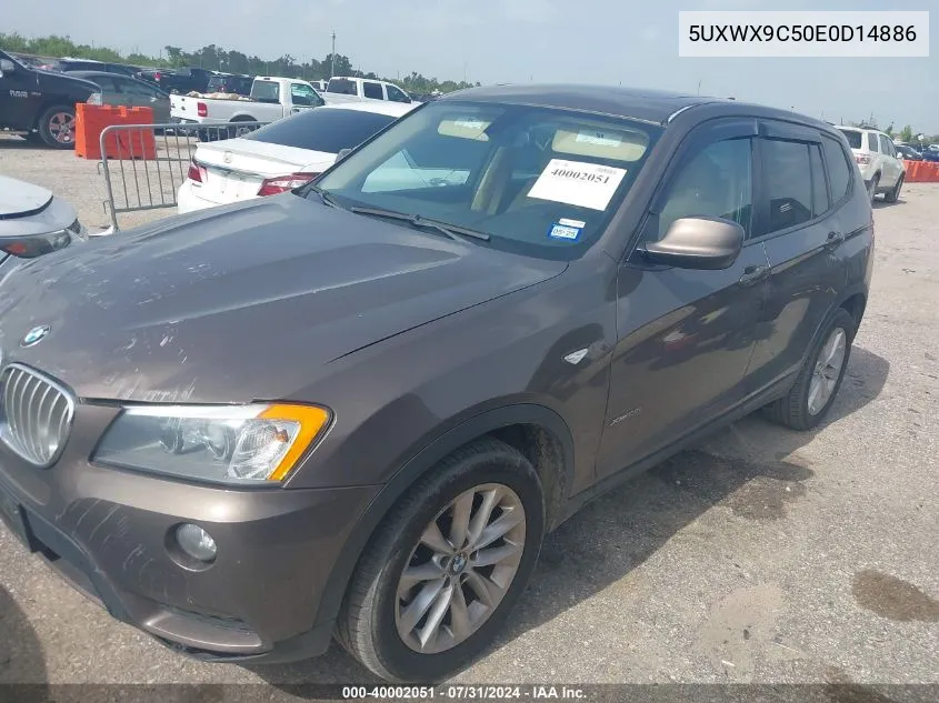 5UXWX9C50E0D14886 2014 BMW X3 xDrive28I