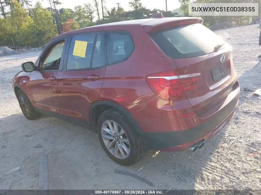 5UXWX9C51E0D38355 2014 BMW X3 xDrive28I