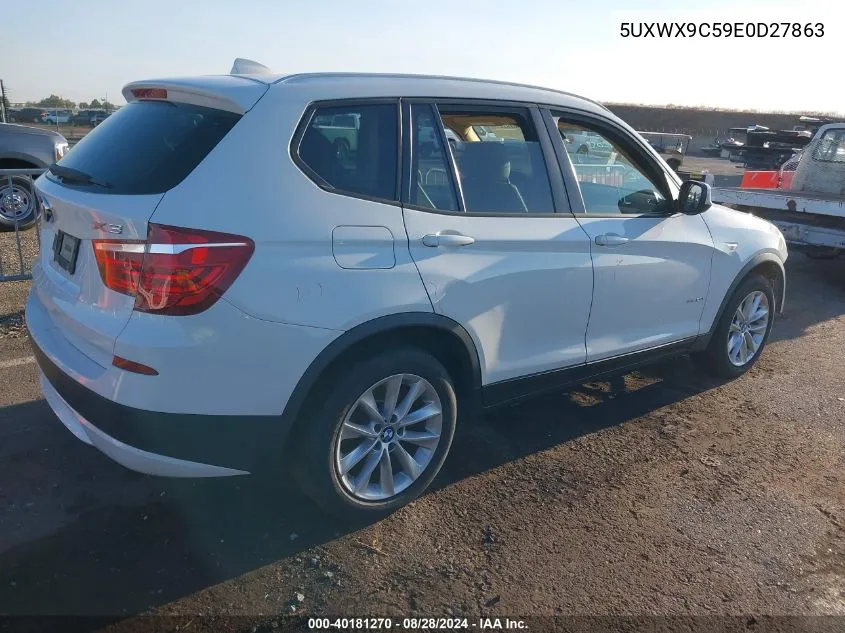 5UXWX9C59E0D27863 2014 BMW X3 xDrive28I