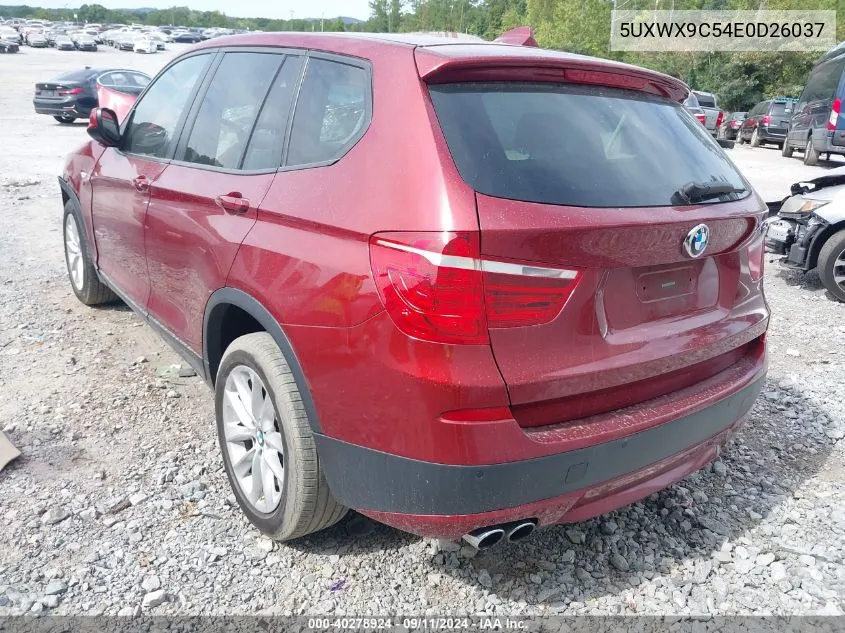 5UXWX9C54E0D26037 2014 BMW X3 xDrive28I