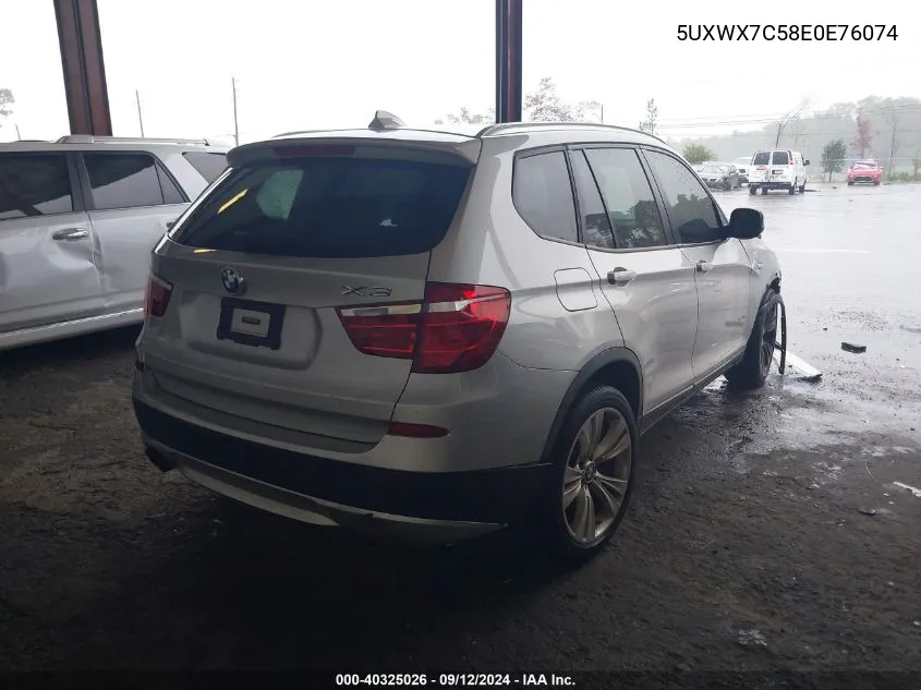 5UXWX7C58E0E76074 2014 BMW X3 xDrive35I