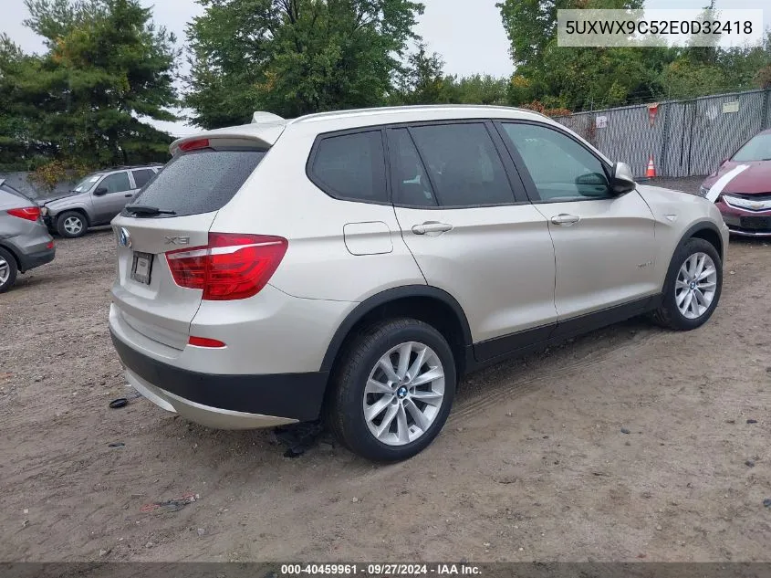 5UXWX9C52E0D32418 2014 BMW X3 xDrive28I