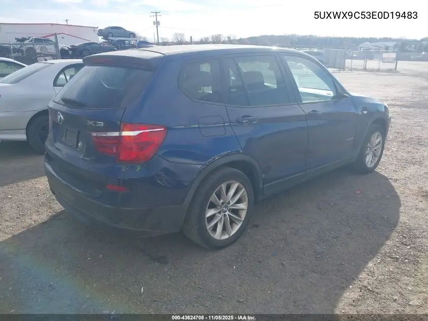 5UXWX9C53E0D19483 2014 BMW X3 xDrive28I