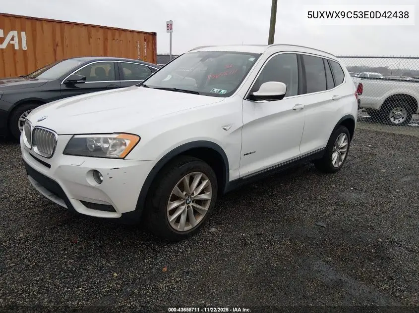 5UXWX9C53E0D42438 2014 BMW X3 xDrive28I