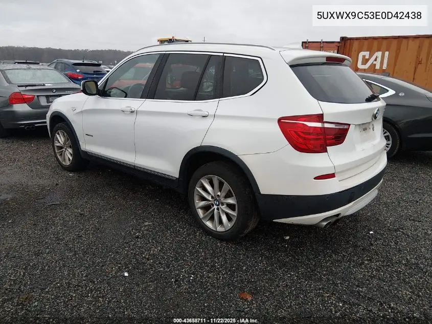5UXWX9C53E0D42438 2014 BMW X3 xDrive28I