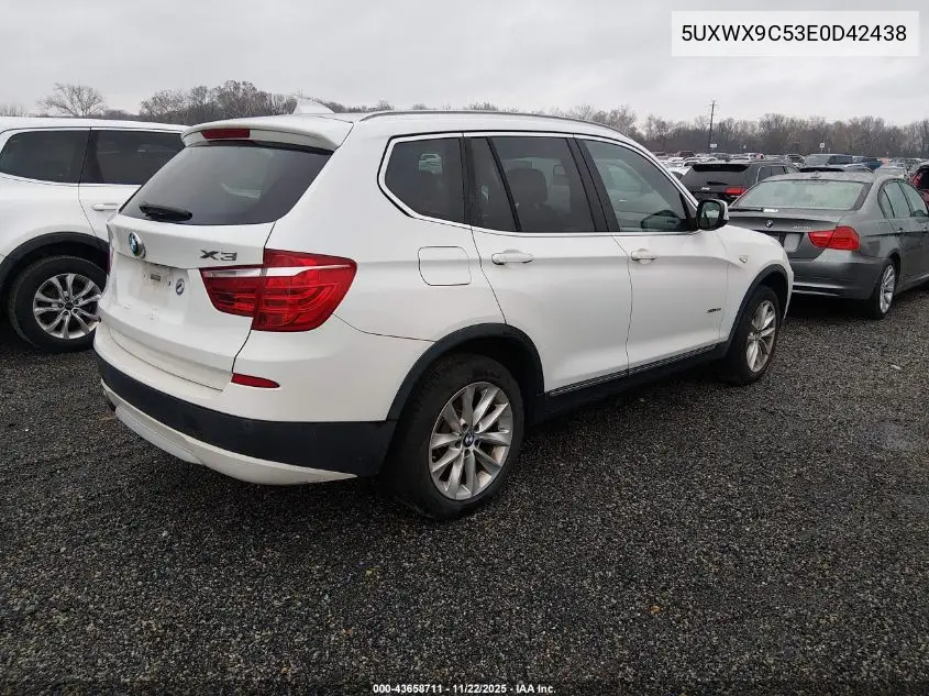 5UXWX9C53E0D42438 2014 BMW X3 xDrive28I
