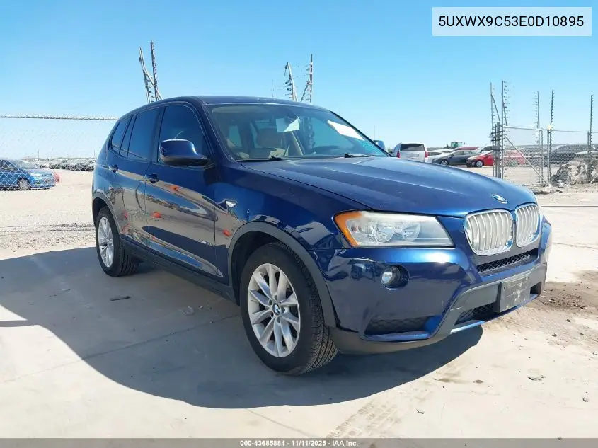 5UXWX9C53E0D10895 2014 BMW X3 xDrive28I