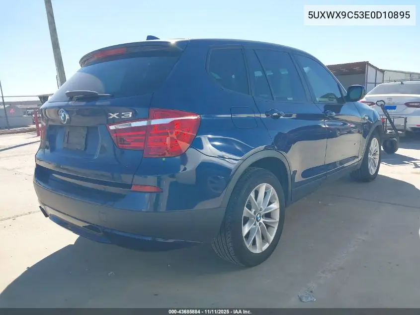 5UXWX9C53E0D10895 2014 BMW X3 xDrive28I