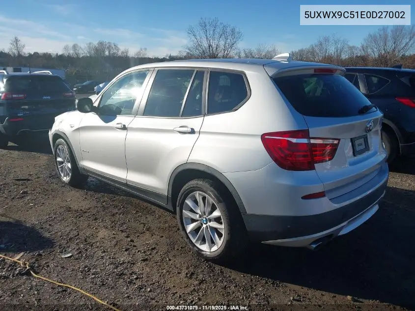5UXWX9C51E0D27002 2014 BMW X3 xDrive28I