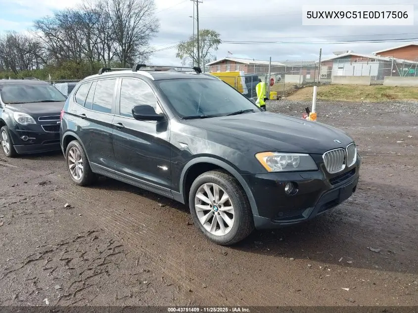 5UXWX9C51E0D17506 2014 BMW X3 xDrive28I